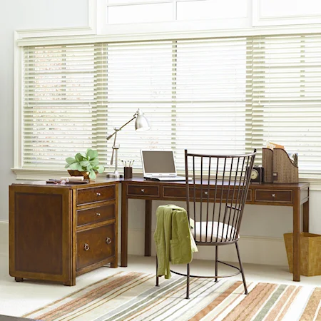 Country Styled Desk and Storage Cabinet